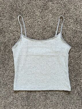 American Eagle Outfitters Light Grey Tank Top